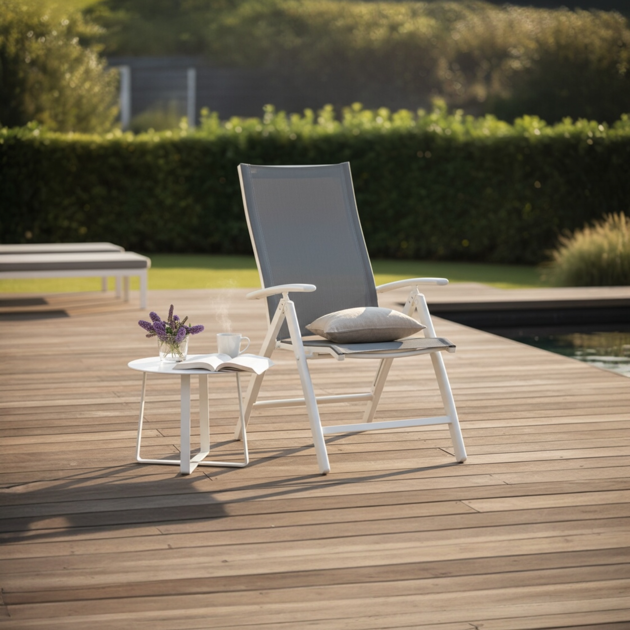 Fauteuil de jardin en aluminium - PIKY