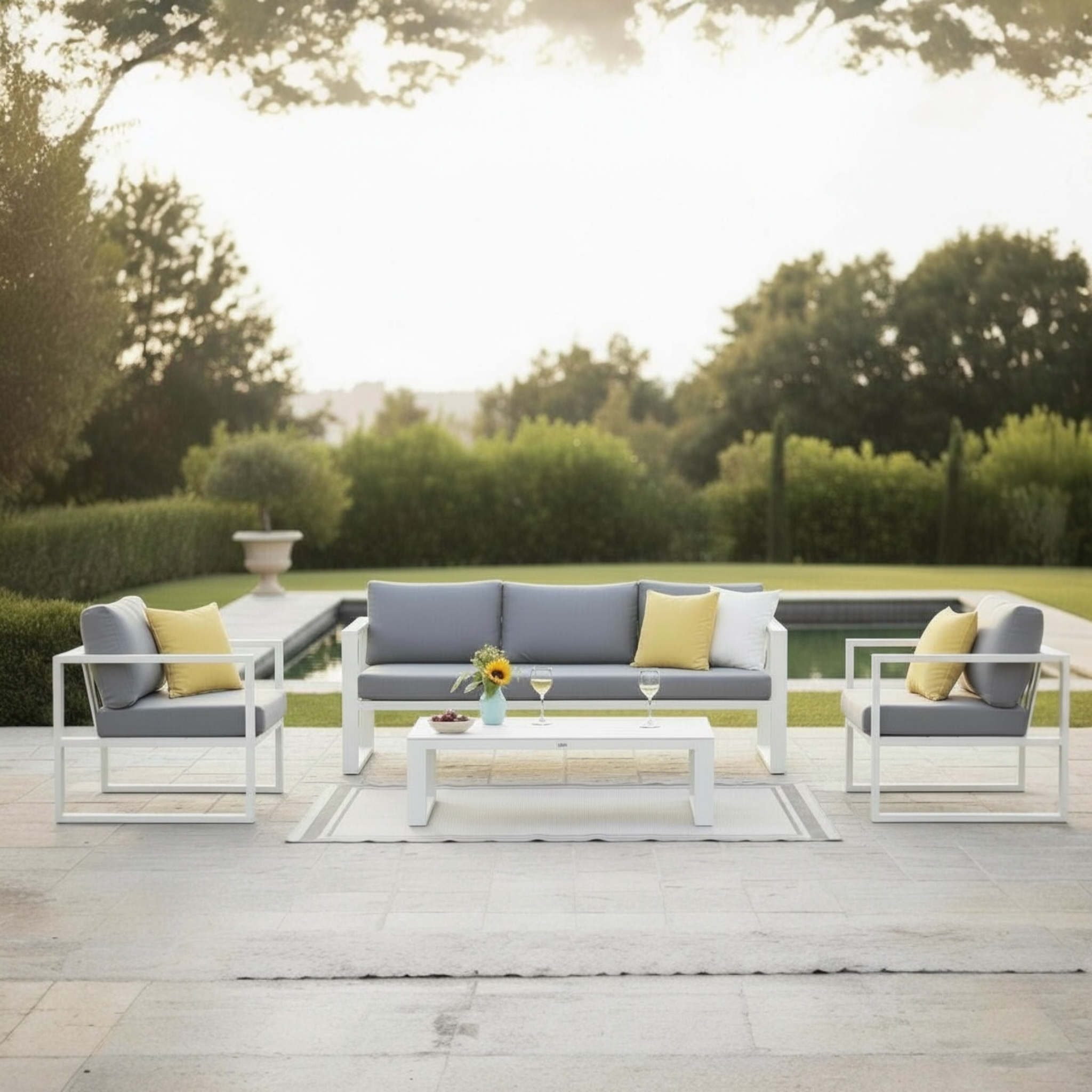 Salon de jardin en aluminium - JELLY BIS